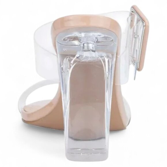 Olivia Miller Naked Truth Women S Heeled Dress Sandals - Picture 3 of 4